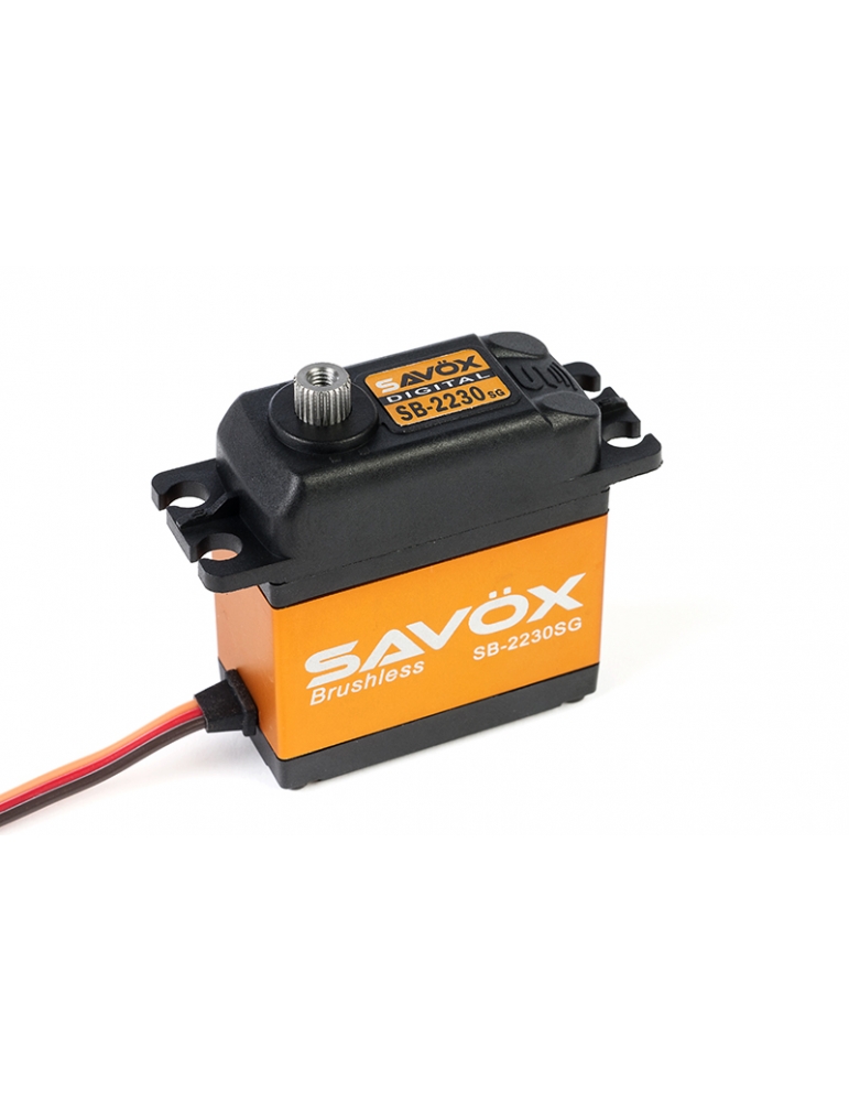 SB-2230SG+ BRUSHLESS HiVOLT Digital servo (42kg-0,13s/60°) SB-2230SG+ BRUSHLESS HiVOLT Digital servo (42kg-0,13s/60°)