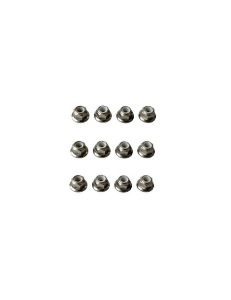 Traxxas Nuts, M3 nylon locking (12)