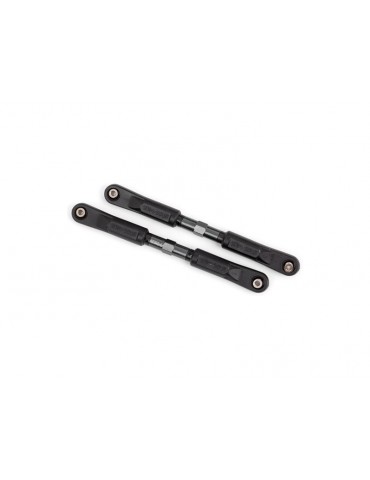 Traxxas Camber links, front (TUBES dark titanium-anodized, 7075-T6 aluminum) (117mm) (2)