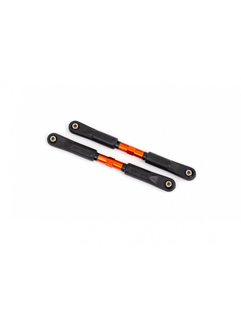 Traxxas Camber links, front (TUBES orange-anodized, 7075-T6 aluminum) (117mm) (2)