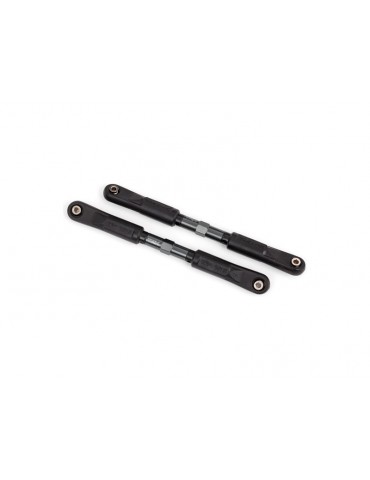 Traxxas Toe links (TUBES dark titanium-anodized, 7075-T6 aluminum) (120mm) (2)