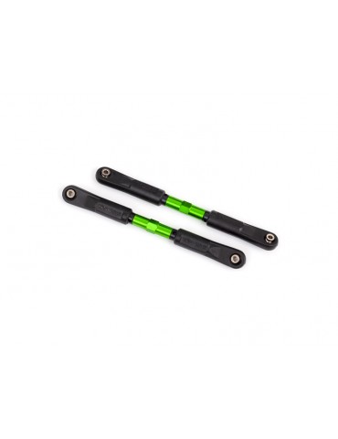 Traxxas Toe links (TUBES green-anodized, 7075-T6 aluminum) (120mm) (2)