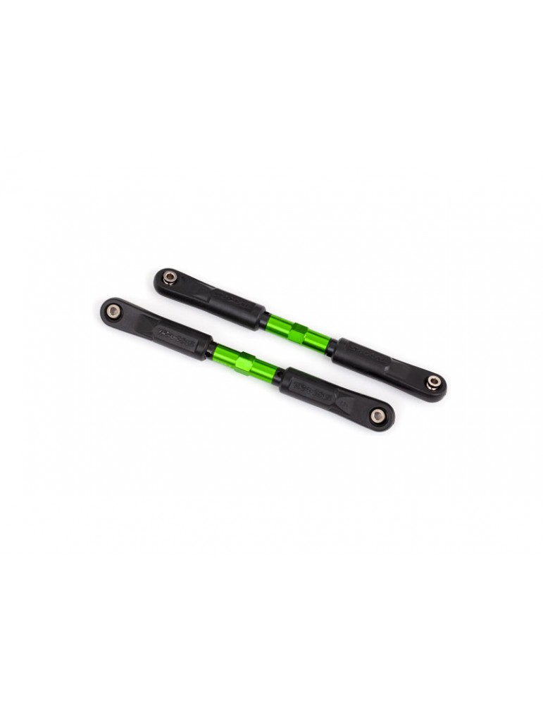 Traxxas Toe links (TUBES green-anodized, 7075-T6 aluminum) (120mm) (2)