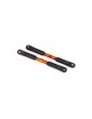 Traxxas Toe links (TUBES orange-anodized, 7075-T6 aluminum) (120mm) (2)