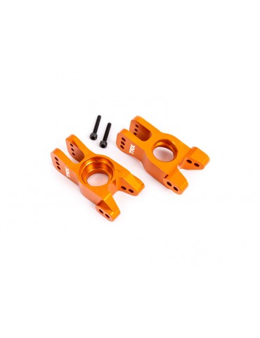 Traxxas Carriers, stub axle, 6061-T6 aluminum (orange-anodized) (left and right)