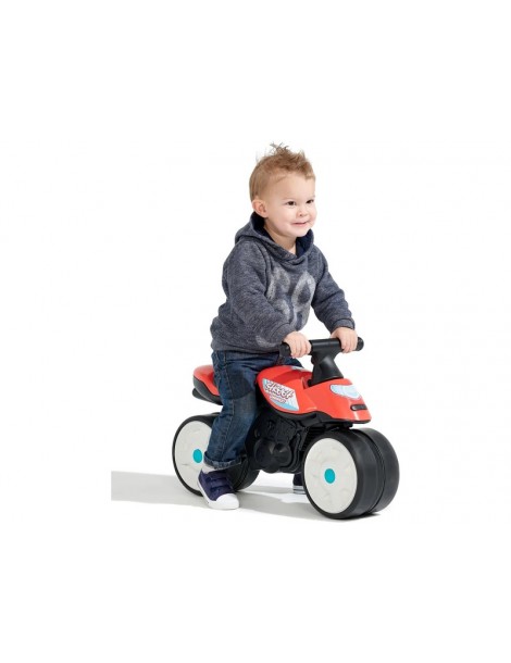 FALK - Children's reflector Baby Moto red with rubber wheels