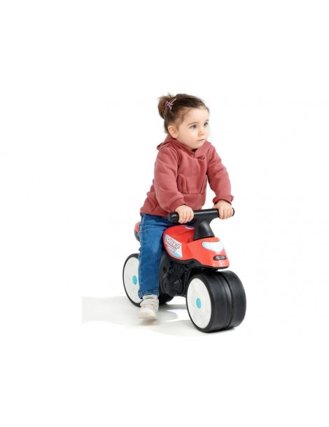 FALK - Children's reflector Baby Moto red with rubber wheels