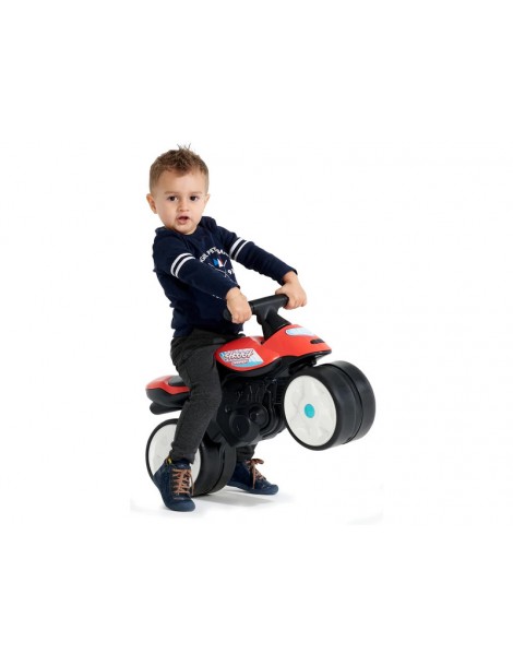 FALK - Children's reflector Baby Moto red with rubber wheels