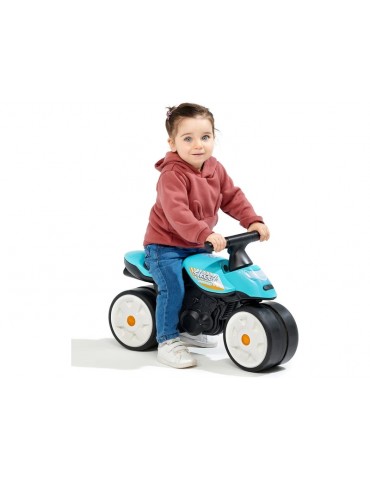 FALK - Children's reflector Baby Moto blue with rubber wheels