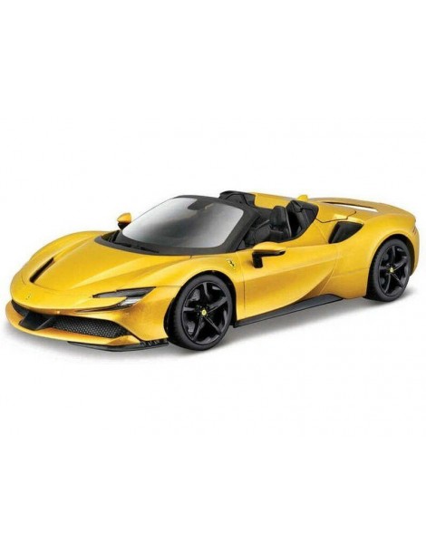 Bburago Ferrari SF90 Spider 1:18 metallic yellow