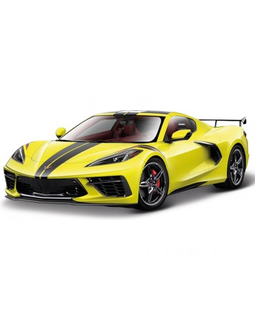 Bburago Corvette Stingray coupe 2020 1:43 yellow