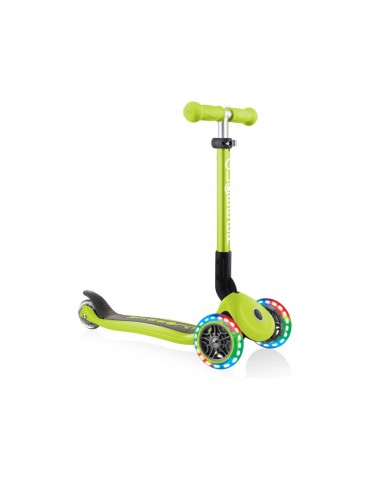 Globber - Scooter Junior Foldable Lights Green