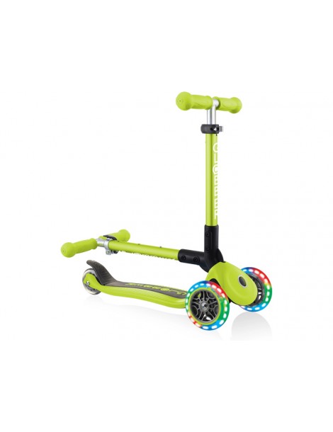 Globber - Scooter Junior Foldable Lights Green