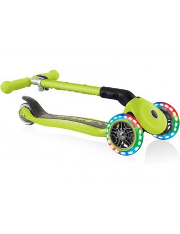 Globber - Scooter Junior Foldable Lights Green
