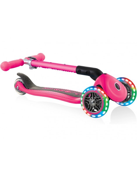 Globber - Scooter Junior Foldable Lights Green
