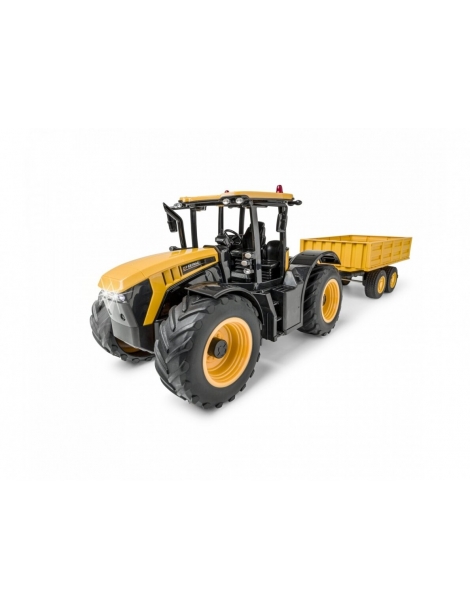 Radijo bangomis valdomas Tractorius JCB su priekaba 2.4G 100 % RTR, 1/16