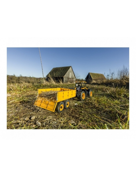 Radijo bangomis valdomas Tractorius JCB su priekaba 2.4G 100 % RTR, 1/16