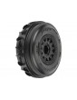 Pro-Line Wheels 2.2/3.0", Dumont Paddle/Rib SC Tire, Raid H12 Wheel (2)