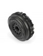 Pro-Line Wheels 2.2/3.0", Dumont Paddle/Rib SC Tire, Raid H12 Wheel (2)
