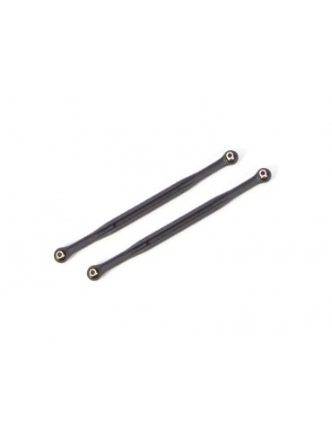 Traxxas Toe links, 202.5mm (187.5mm center to center) (black) (2) (for 7895)
