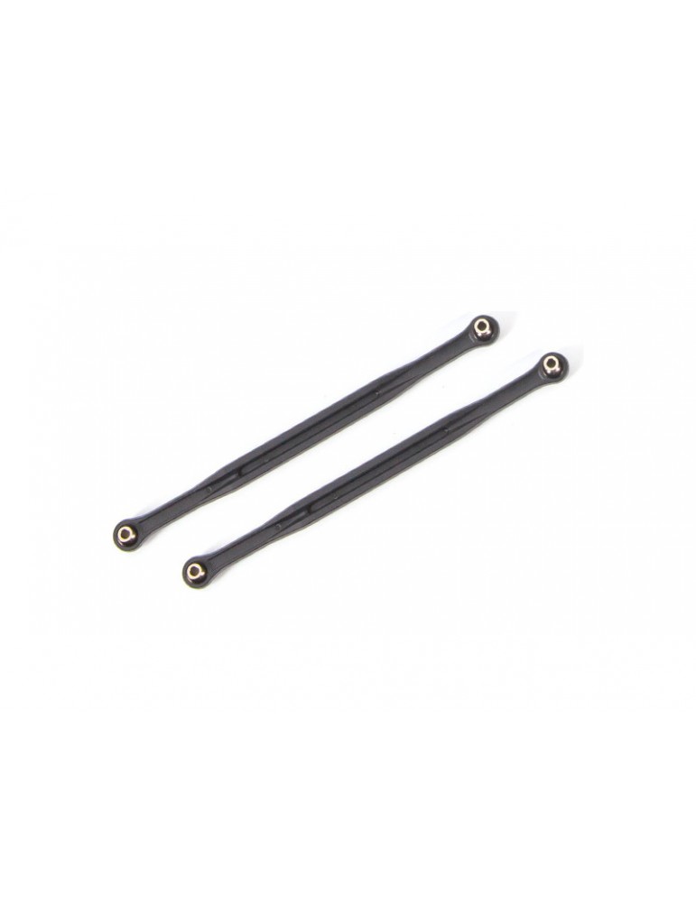 Traxxas Toe links, 202.5mm (187.5mm center to center) (black) (2) (for 7895)