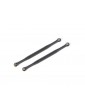 Traxxas Toe links, 202.5mm (187.5mm center to center) (black) (2) (for 7895)