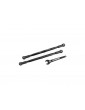 Traxxas Toe links, front (TUBES black-anodized, 6061-T6 aluminum) (2) (for 7895)