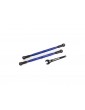 Traxxas Toe links, front (TUBES blue-anodized, 6061-T6 aluminum) (2) (for 7895)
