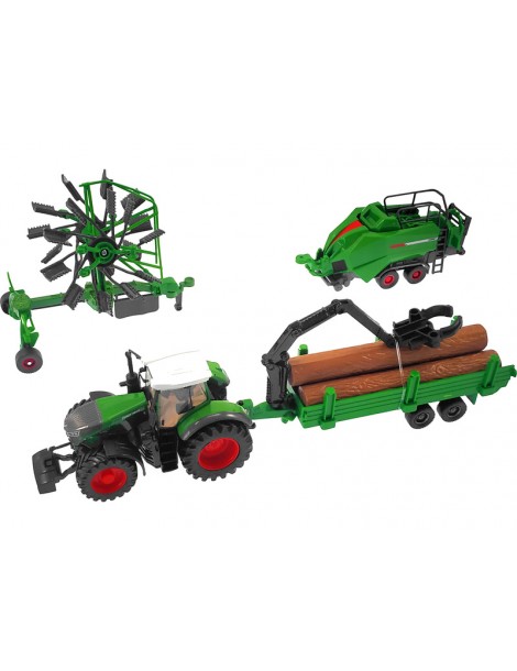 Bburago Fendt 1050 Vario with accessories (gift set)