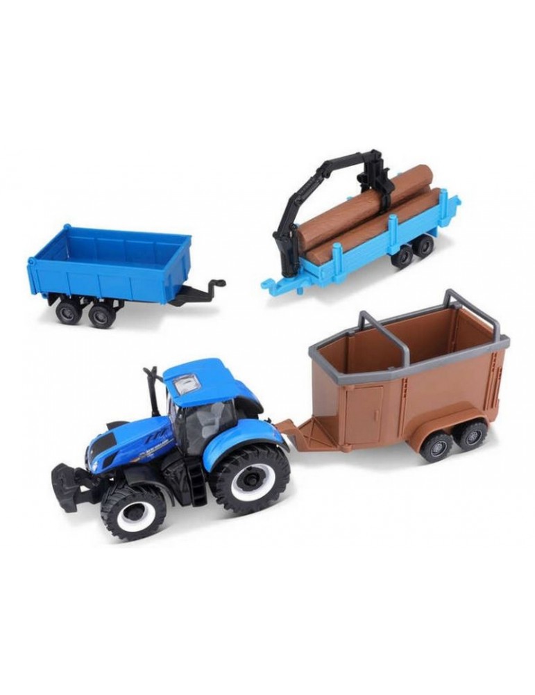 Bburago New Holland T7.315 with accessories (gift set)