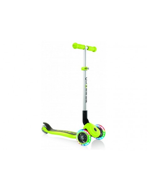 Globber - Scooter Primo Foldable Lights Lime Green