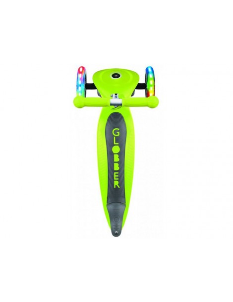 Globber - Scooter Primo Foldable Lights Lime Green