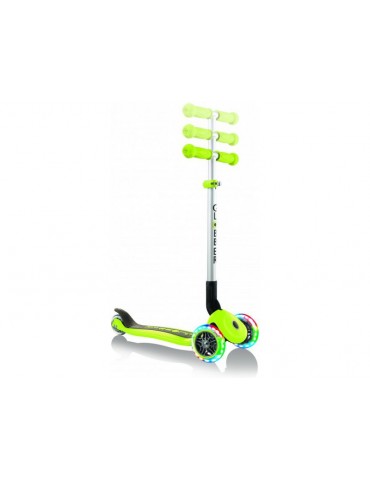 Globber - Scooter Primo Foldable Lights Lime Green