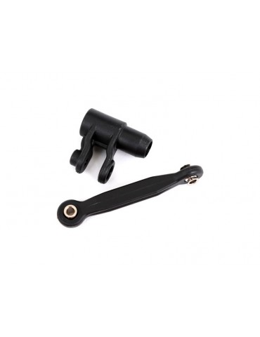 Traxxas Servo horn, steering/ linkage, steering (48mm, assembled with pivot balls)