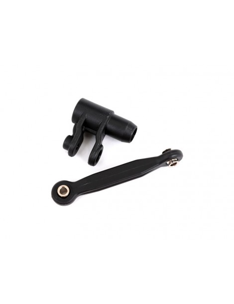 Traxxas Servo horn, steering/ linkage, steering (48mm, assembled with pivot balls)