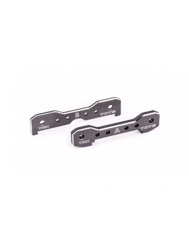 Traxxas Tie bars, front, aluminum (dark titanium-anodized) (fits Sledge)