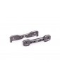 Traxxas Tie bars, front, aluminum (dark titanium-anodized) (fits Sledge)