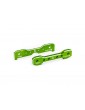 Traxxas Tie bars, front, aluminum (green-anodized) (fits Sledge)