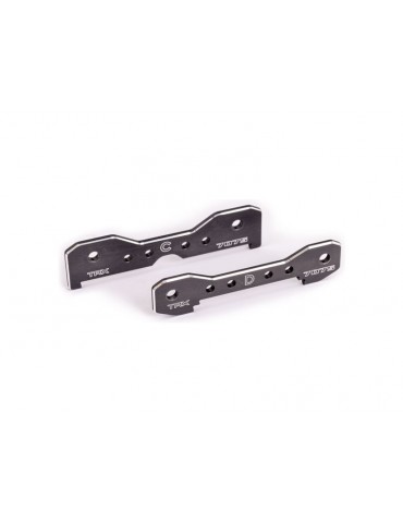 Traxxas Tie bars, rear, aluminum (dark titanium-anodized) (fits Sledge)