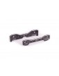 Traxxas Tie bars, rear, aluminum (dark titanium-anodized) (fits Sledge)