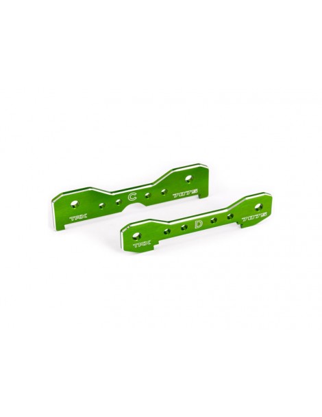 Traxxas Tie bars, rear, aluminum (green-anodized) (fits Sledge)