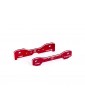 Traxxas Tie bars, rear, aluminum (red-anodized) (fits Sledge)