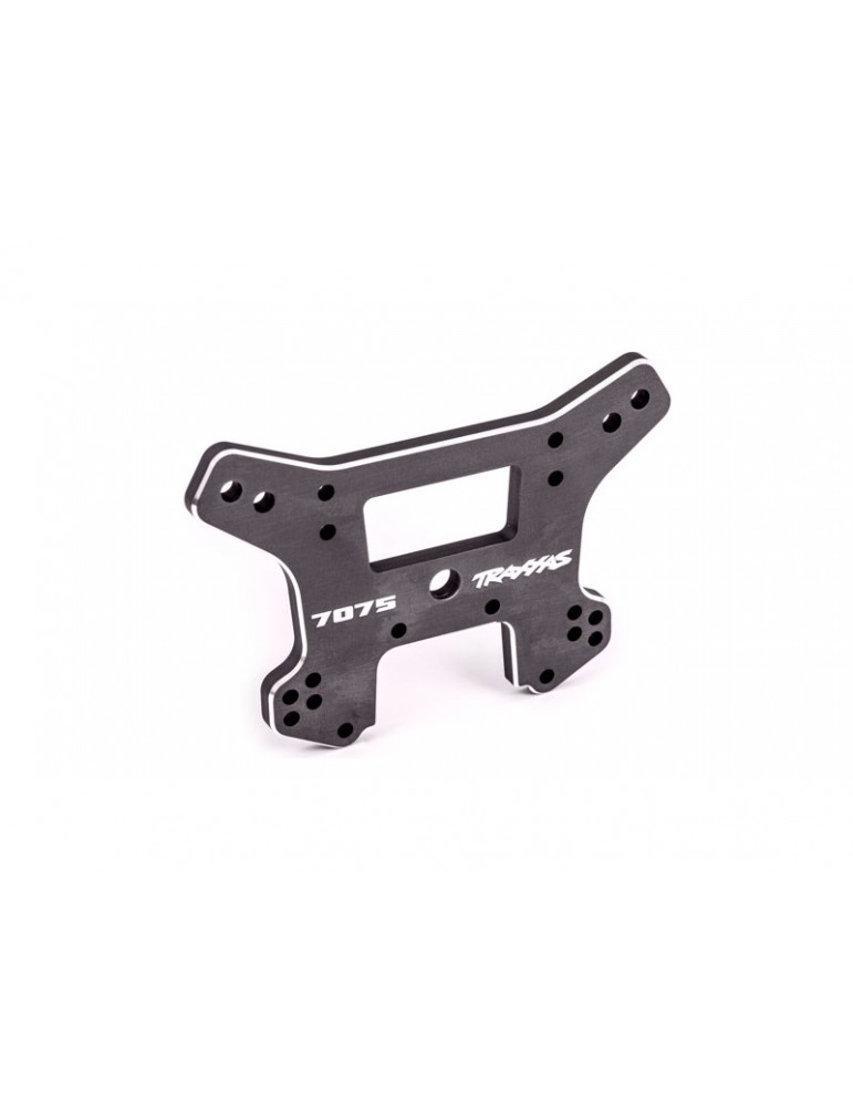 Traxxas Shock tower, rear, aluminum (dark titanium-anodized) (fits Sledge)