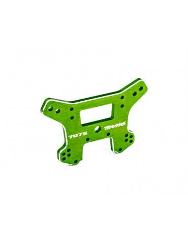 Traxxas Shock tower, rear, aluminum (green-anodized) (fits Sledge)