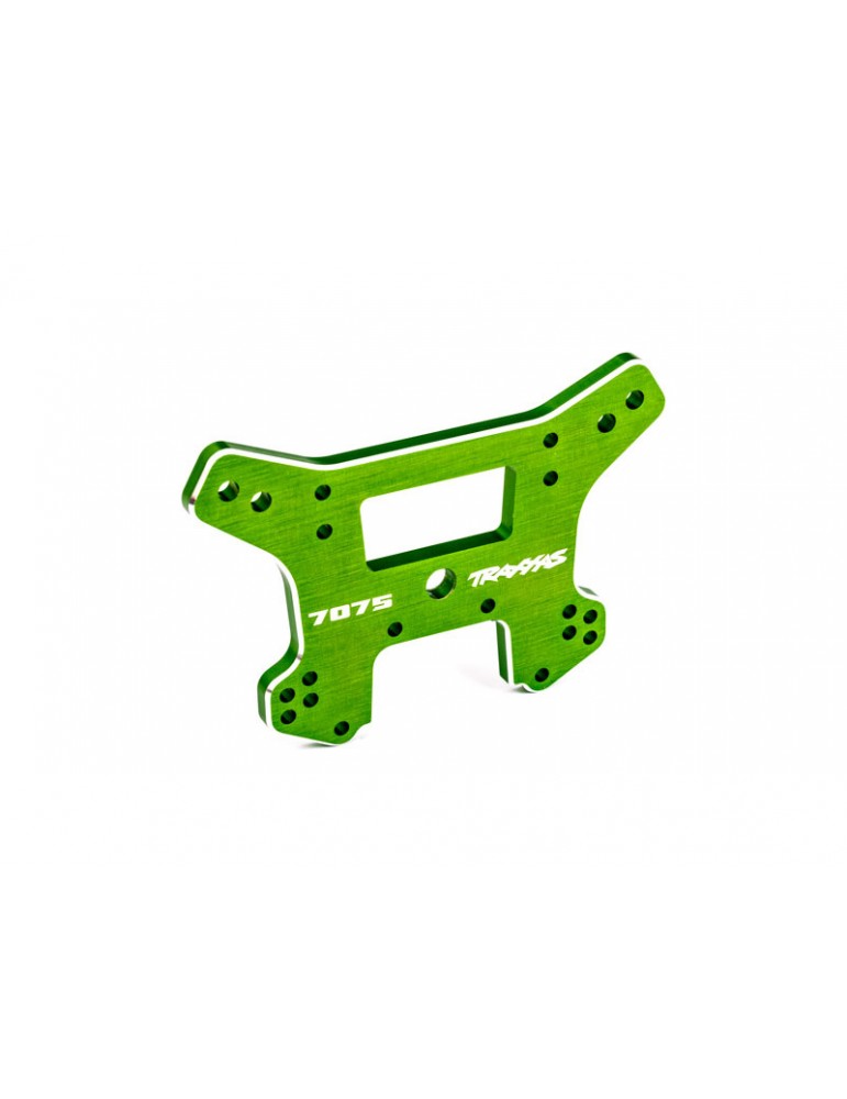 Traxxas Shock tower, rear, aluminum (green-anodized) (fits Sledge)