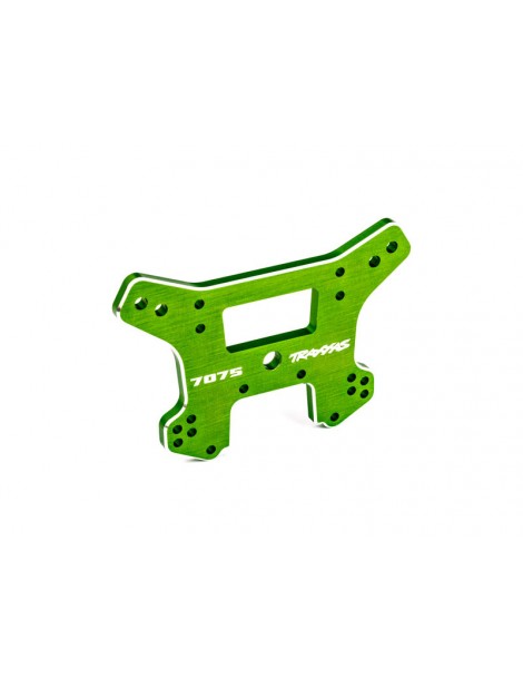 Traxxas Shock tower, rear, aluminum (green-anodized) (fits Sledge)