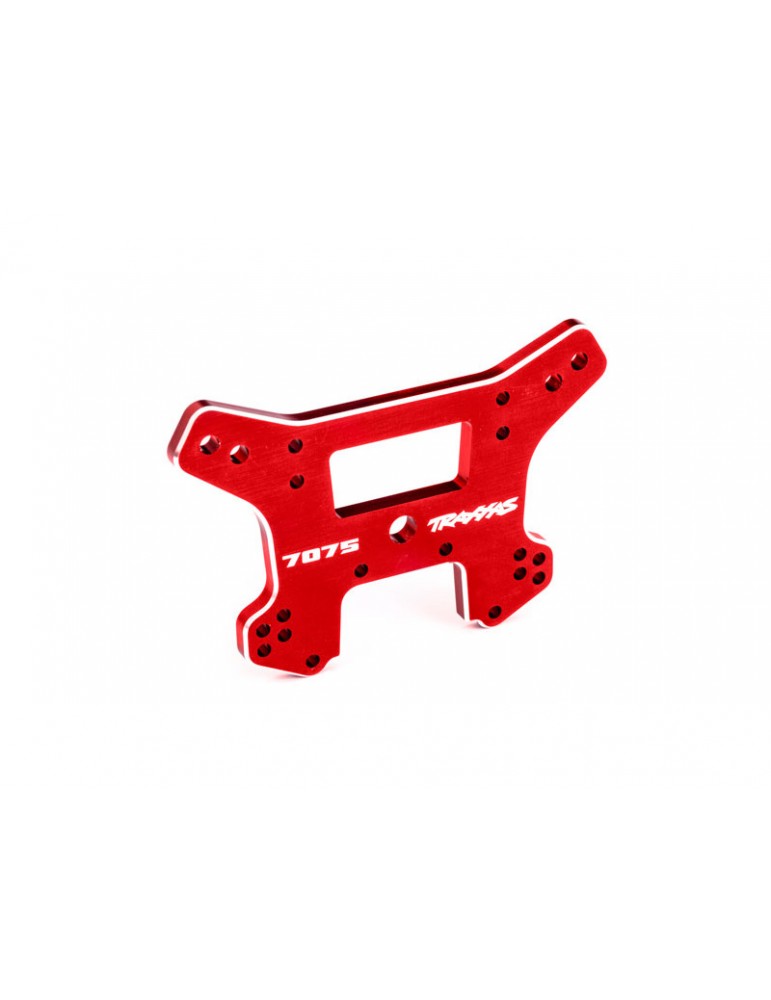 Traxxas Shock tower, rear, aluminum (red-anodized) (fits Sledge)