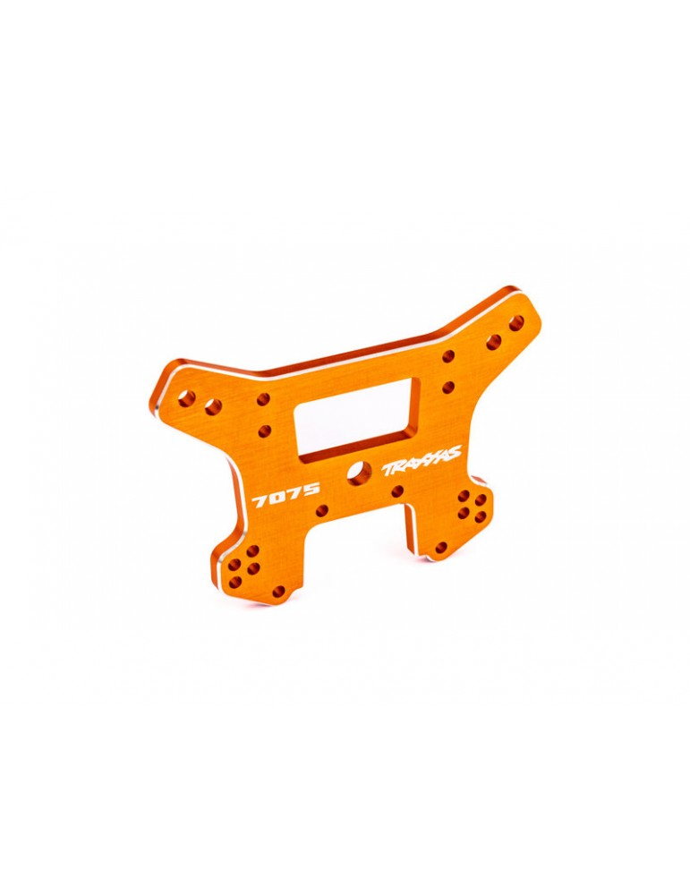Traxxas Shock tower, rear, aluminum (orange-anodized) (fits Sledge)