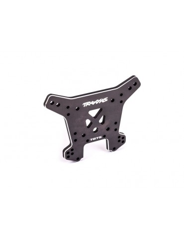 Traxxas Shock tower, front, aluminum (dark titanium-anodized) (fits Sledge)