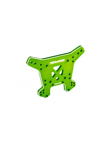 Traxxas Shock tower, front, aluminum (green-anodized) (fits Sledge)